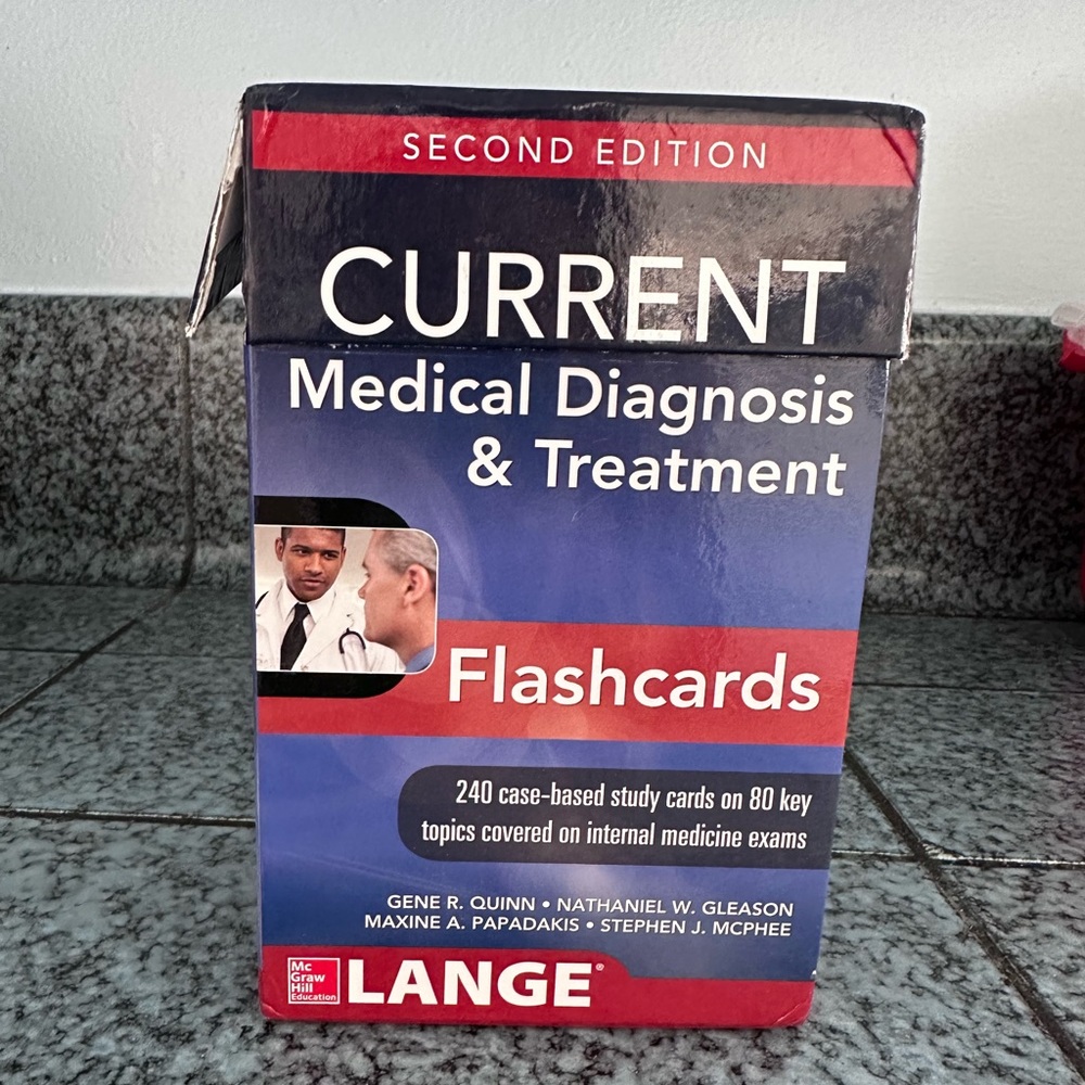 Lange 2nd Edition Current Medical Diagnosis & Treatment Flashcards